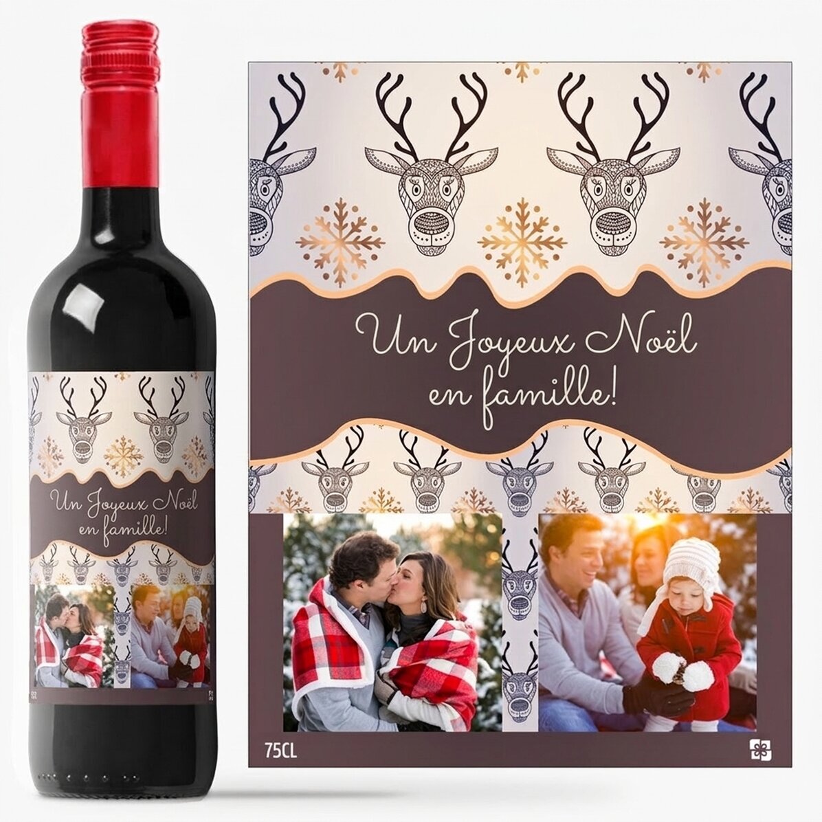 Vin personnalisé « Golden Antlers »