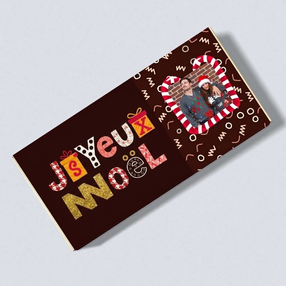 Chocolat personnalisé pour Noël - Merry Christmas