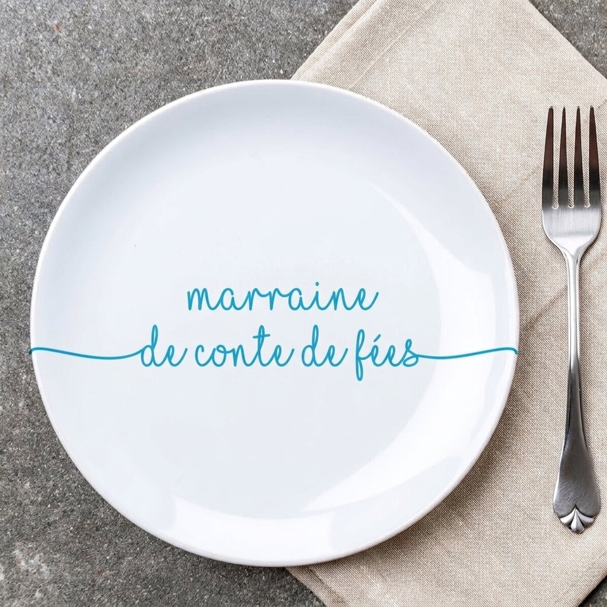 Assiette personnalisée avec inscription - Sea Sprite