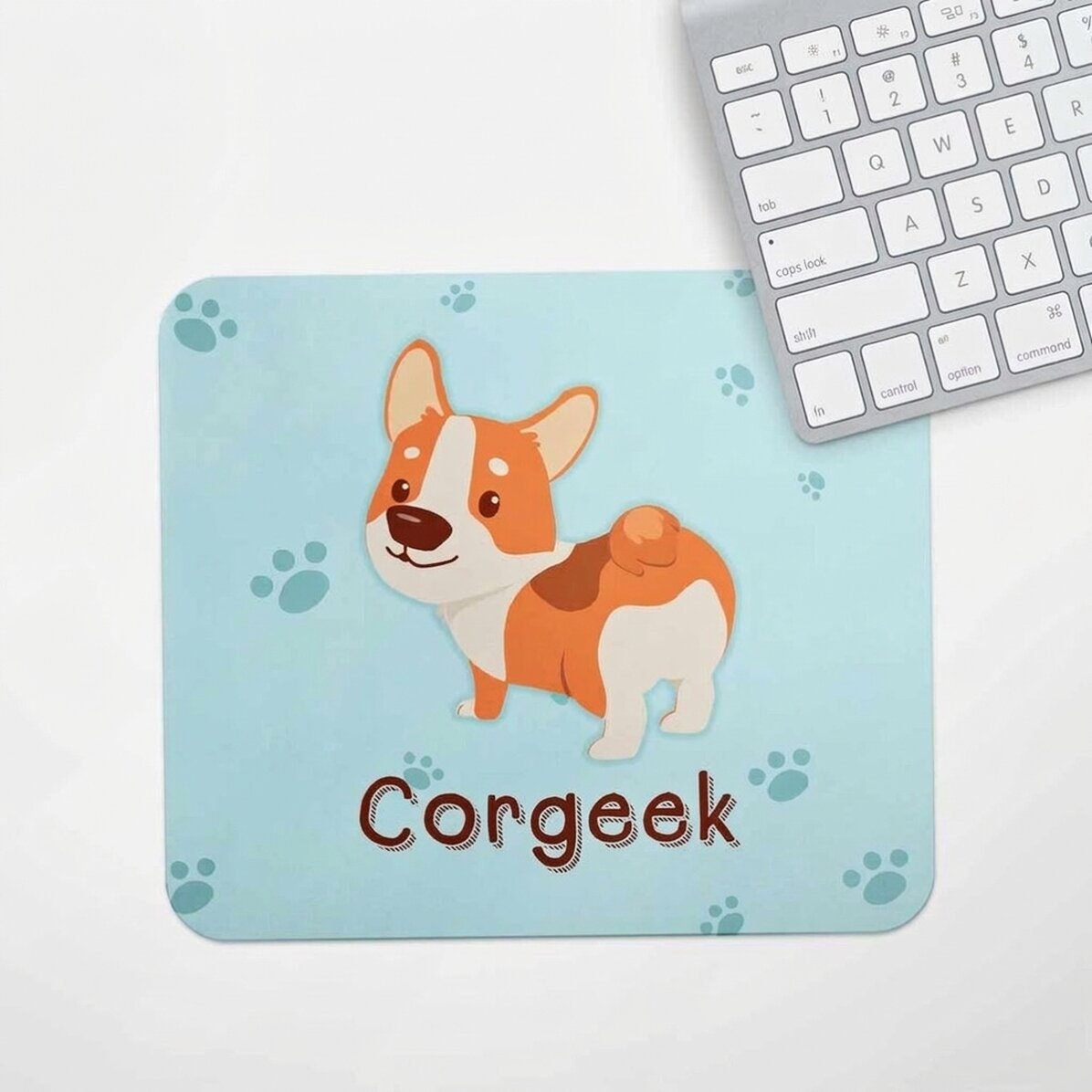 Tapis de souris personnalisé avec texte - Corgeek