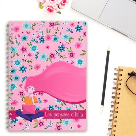 Carnet personnalisé avec un texte - Les pensées d'Iulia