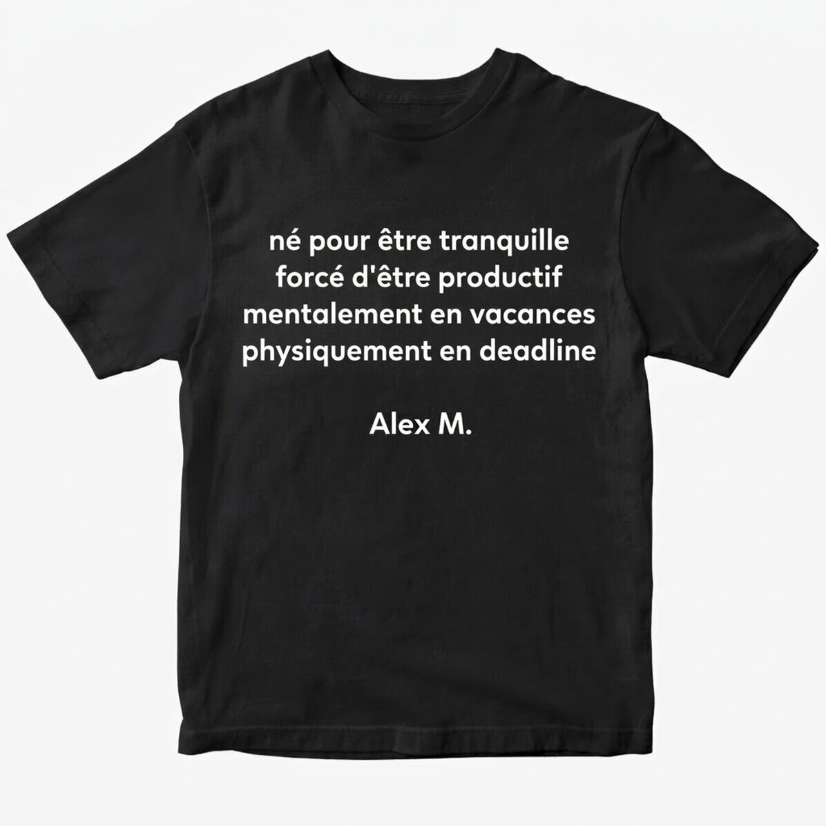 T-shirt personnalisé avec un texte