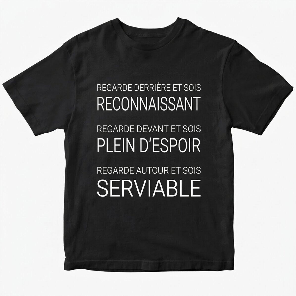 T-shirt personnalisé avec texte - portrait