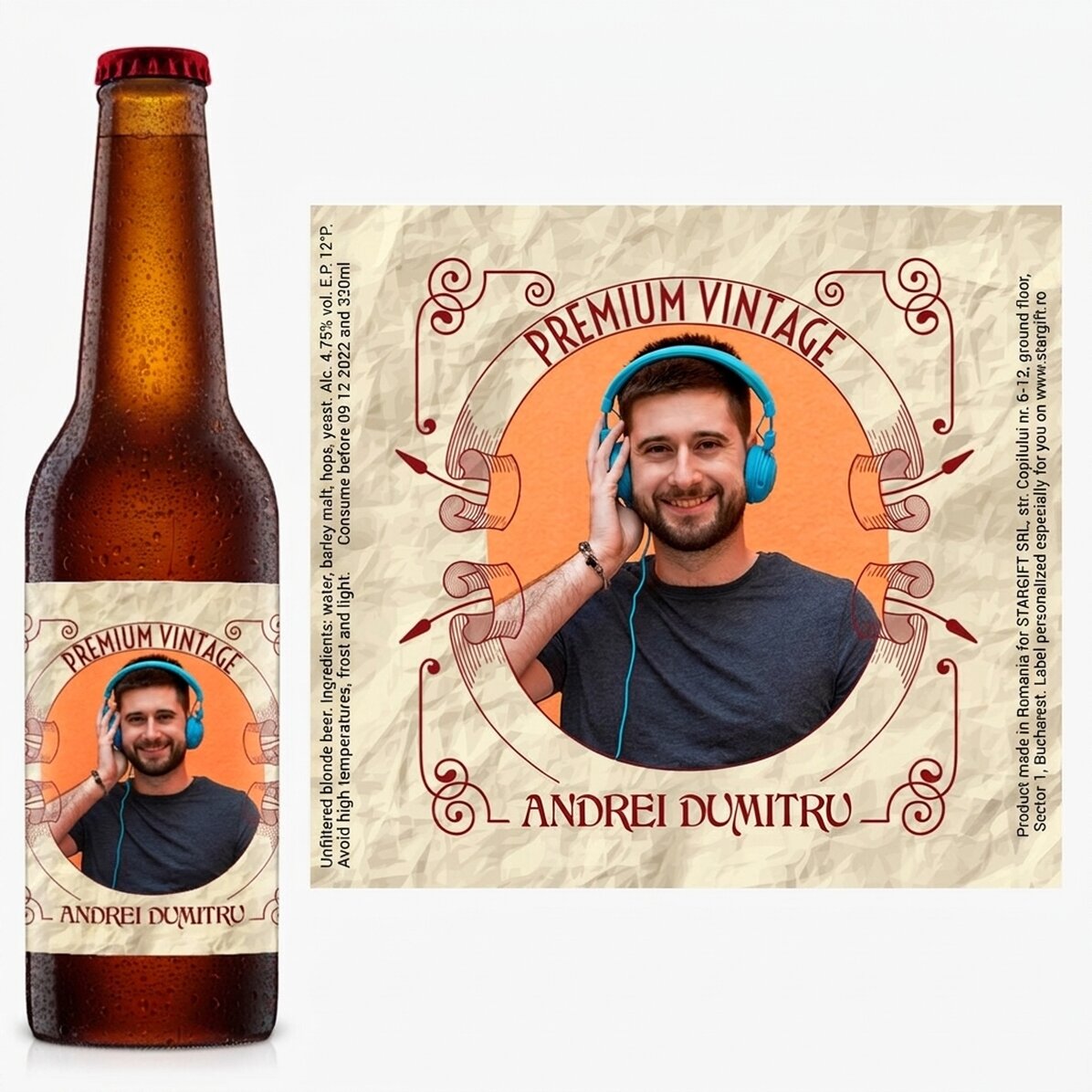 Bière personnalisée - Premium vintage