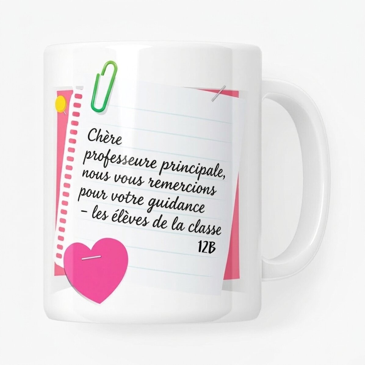 Tasse personnalisée avec inscription - Mme la surveillante