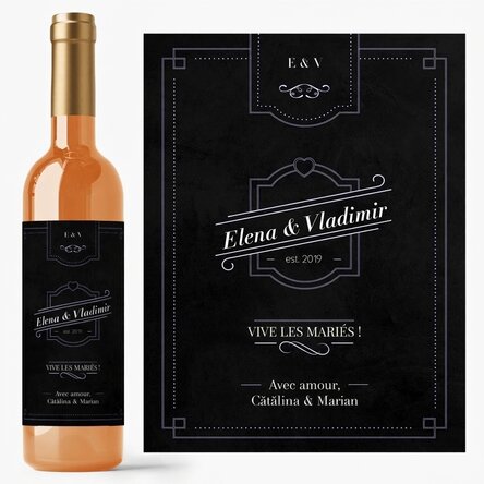 Vin personnalisé avec un message - Occasions spéciales
