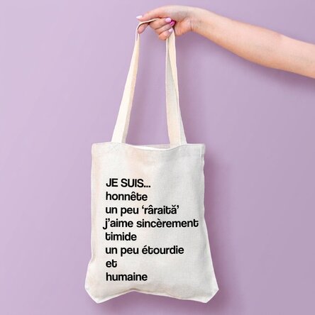 Sac personnalisé avec texte - Liste