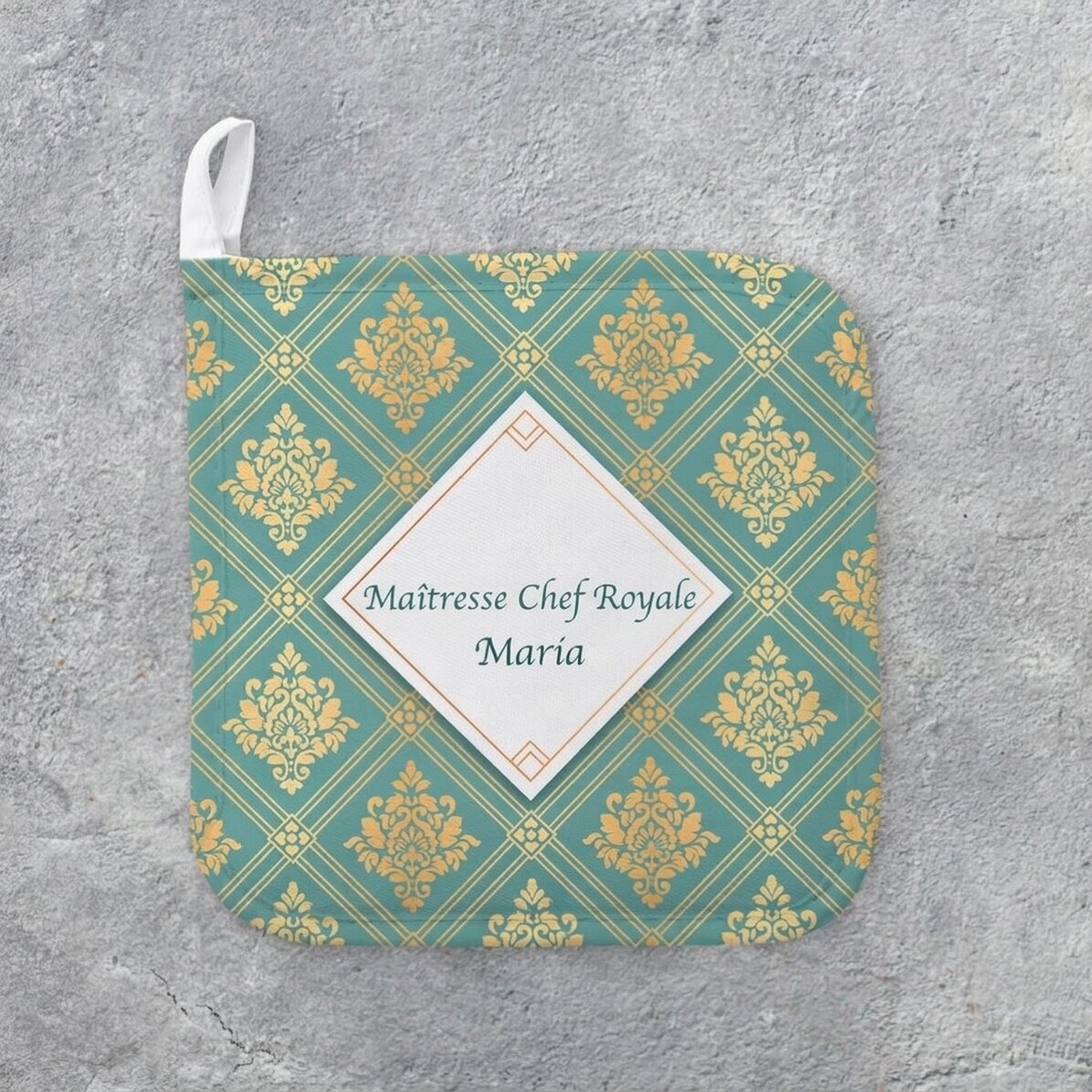 Support pour casserole chaude personnalisé avec inscription - Royale Masterchef
