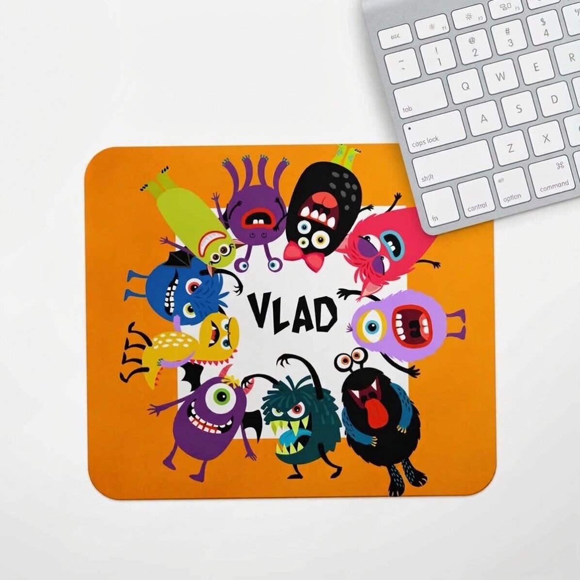 Tapis de souris personnalisé avec texte - modèle Halloween
