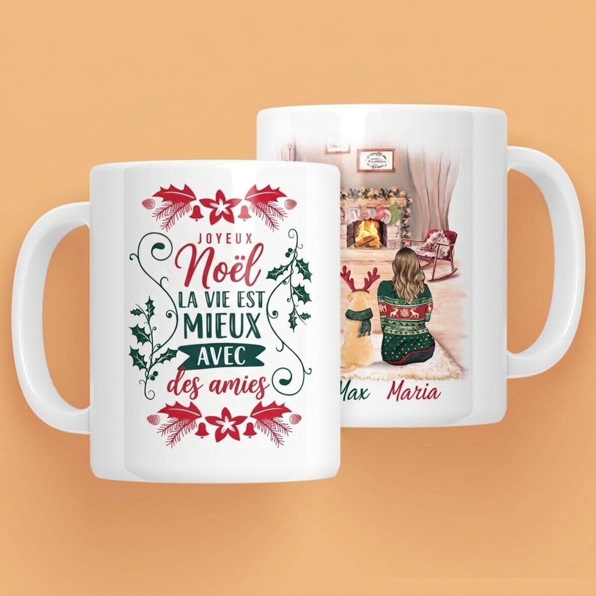 Tasse personnalisée avec texte - Winter