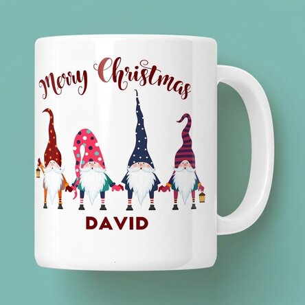 Tasse personnalisée avec inscription - « Santa is coming »