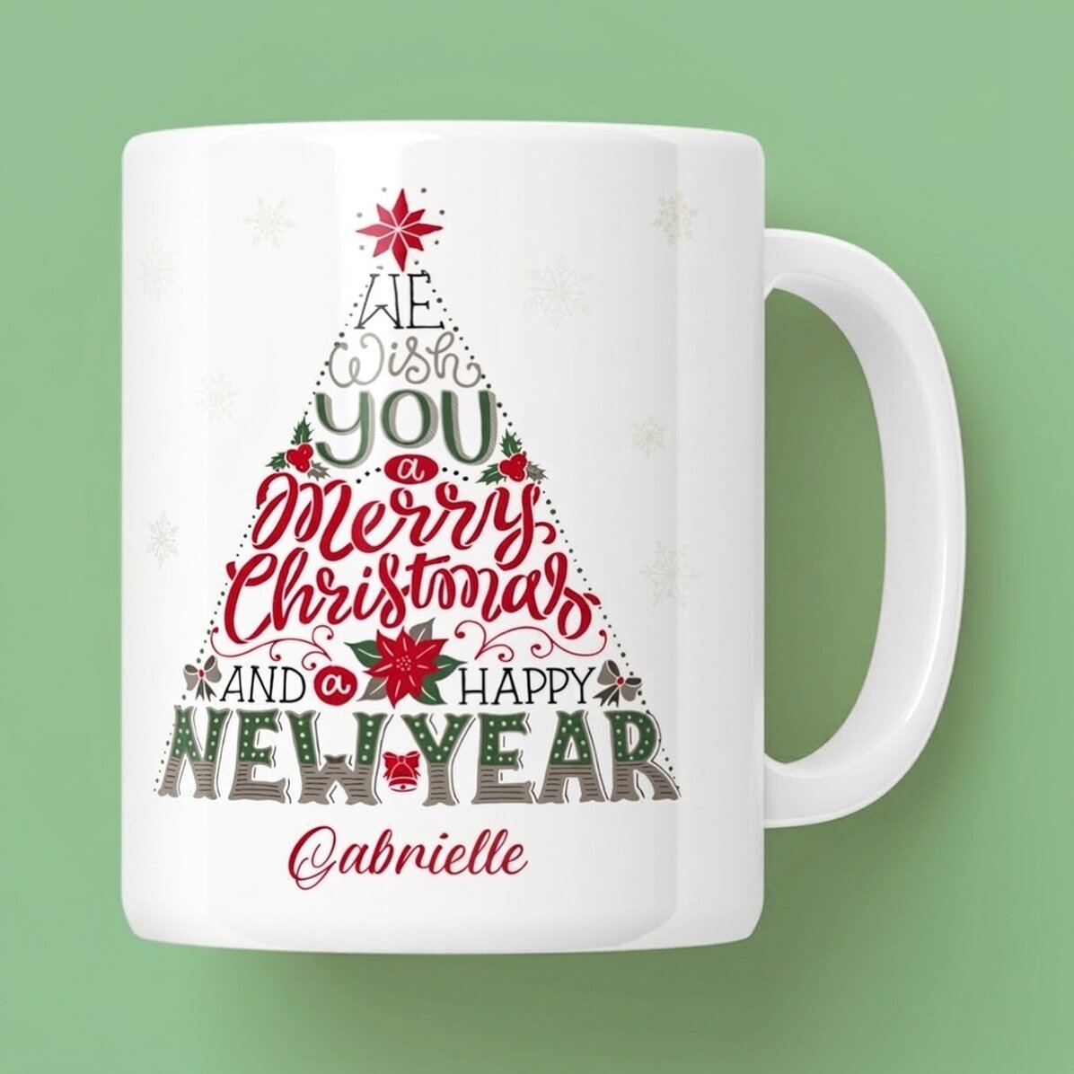 Tasse personnalisée avec inscription - Bonne année