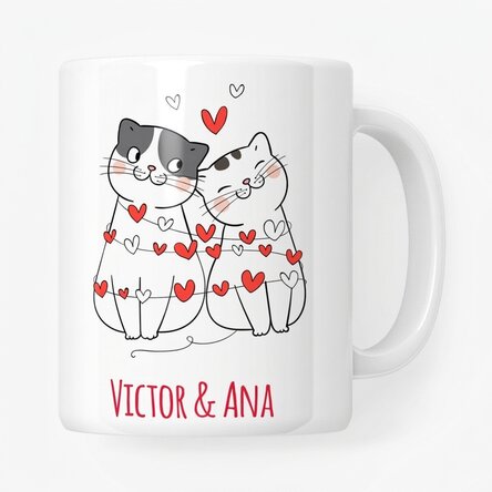 Tasse personnalisée avec inscription - Minous
