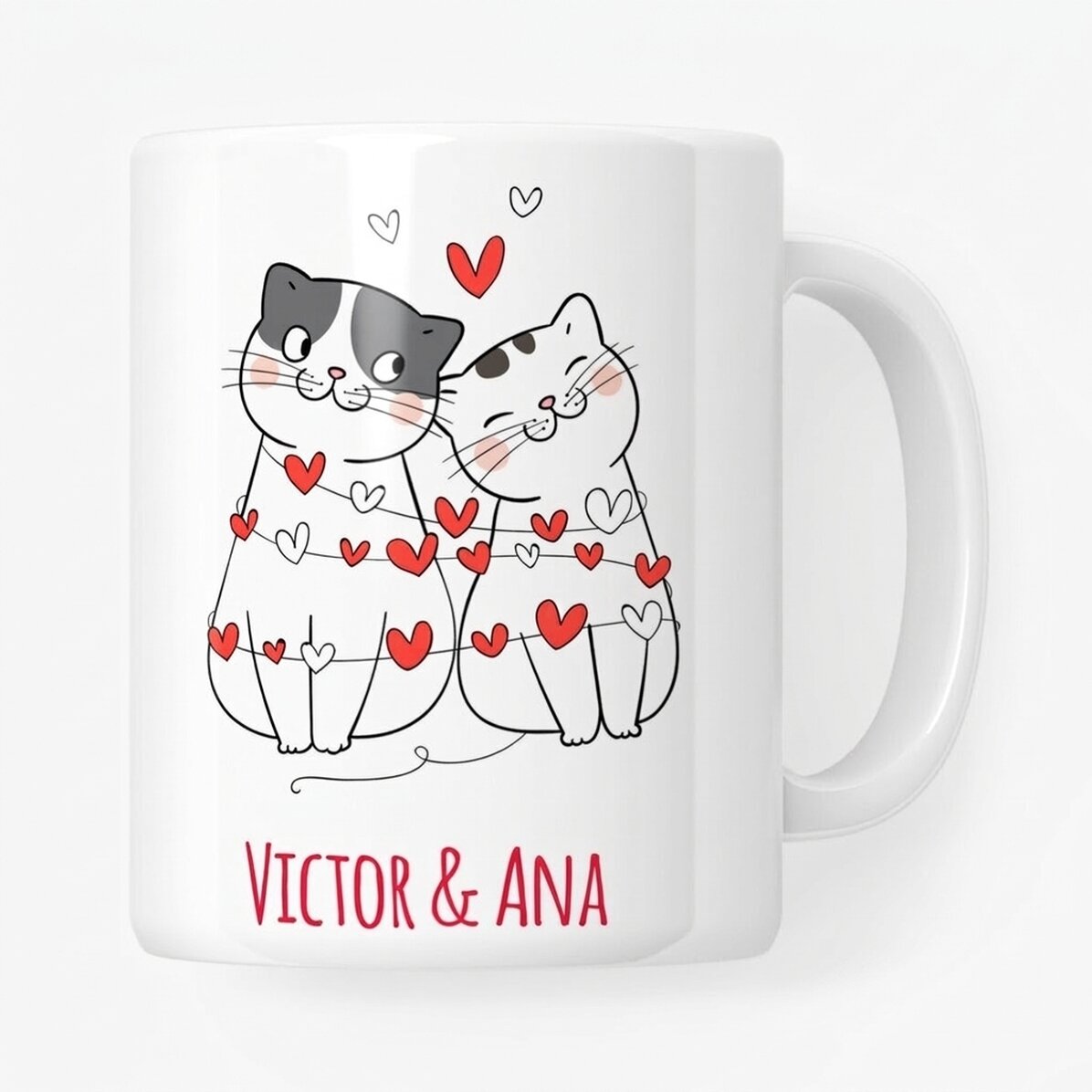 Tasse personnalisée avec inscription - Minous
