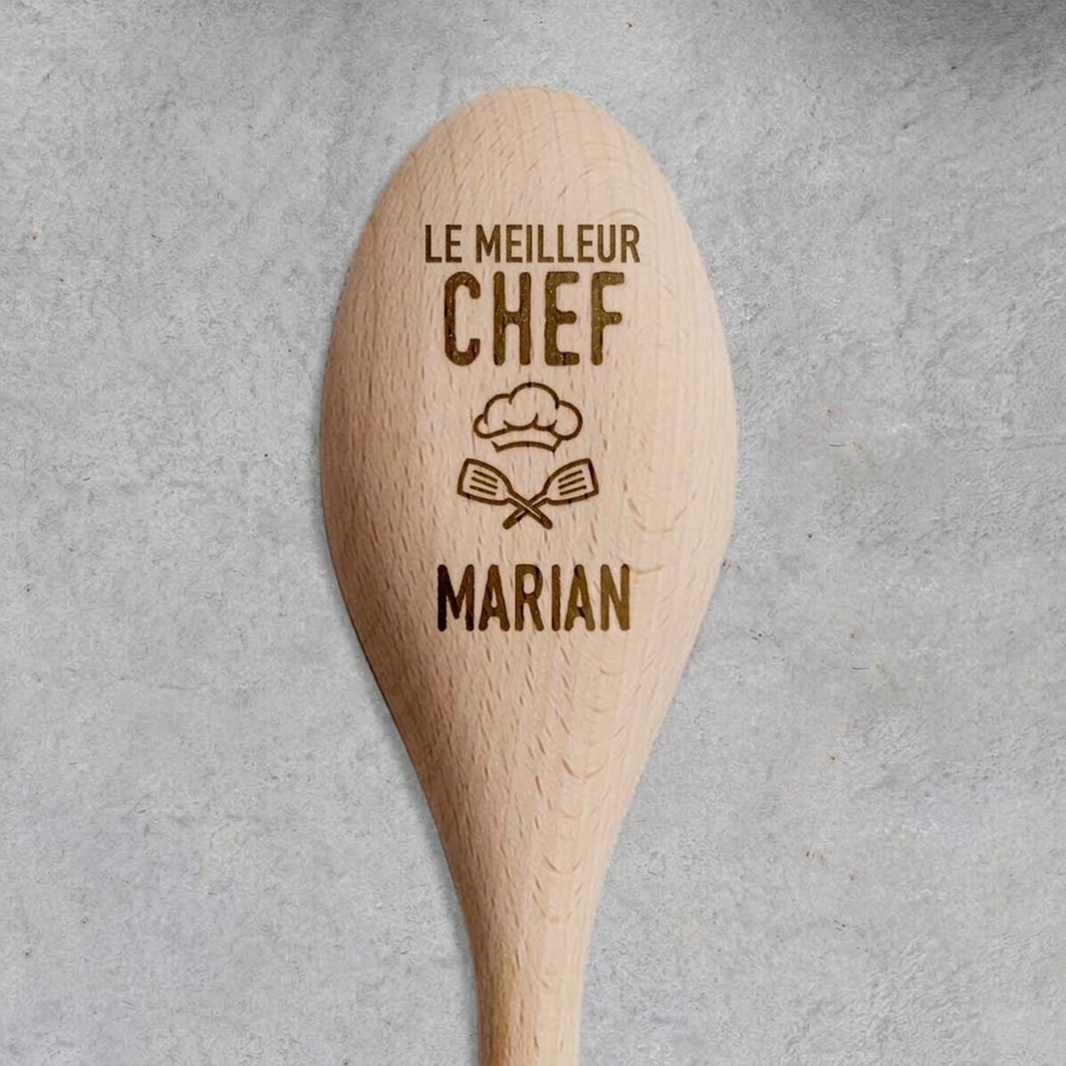 Cuillère en bois personnalisée - Best chef