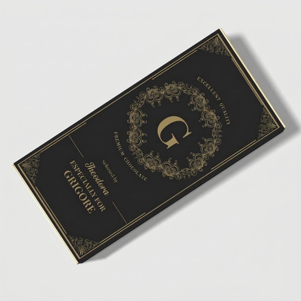 Chocolat personnalisé avec un message - Monogramme
