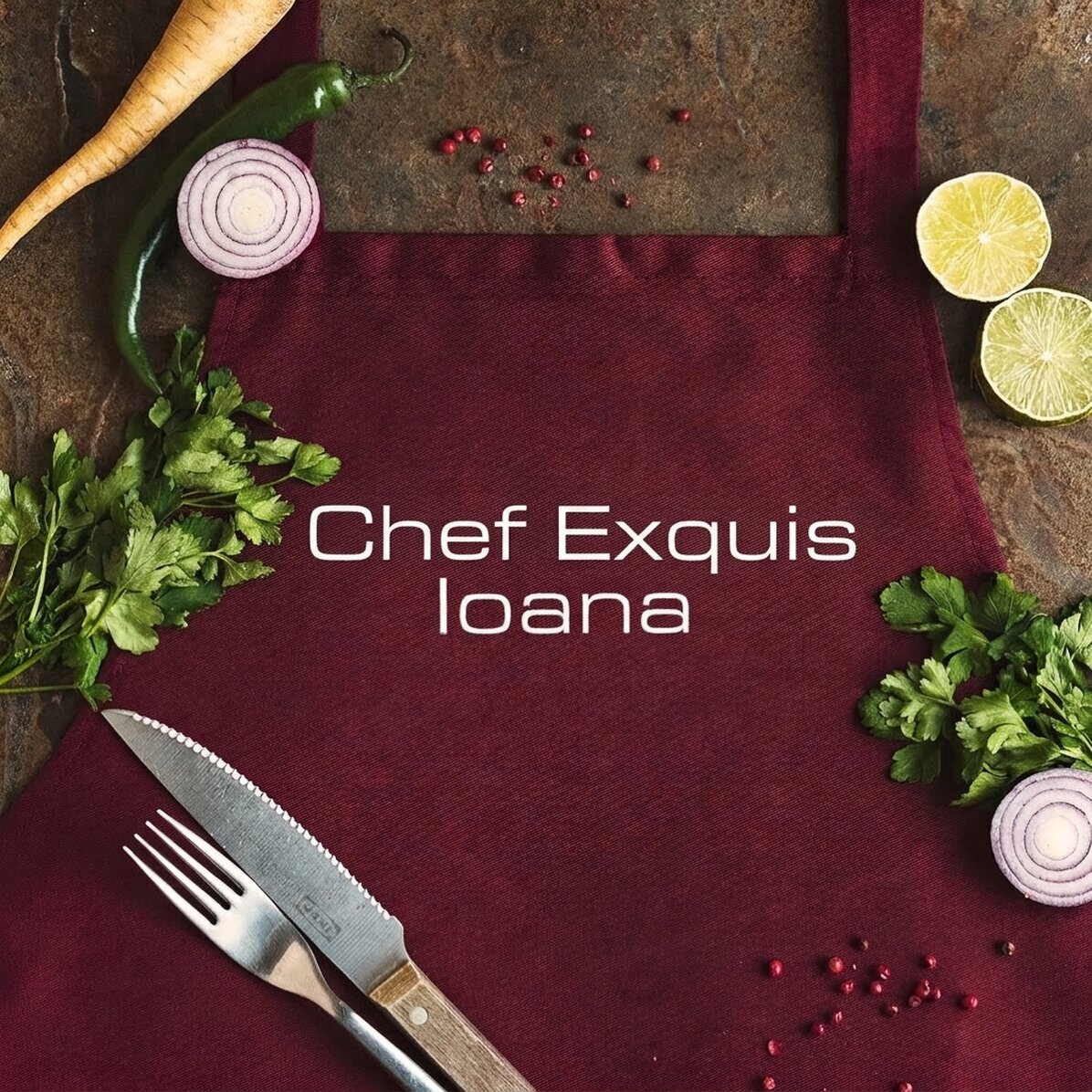 Tablier personnalisé avec texte - Premium MasterChef