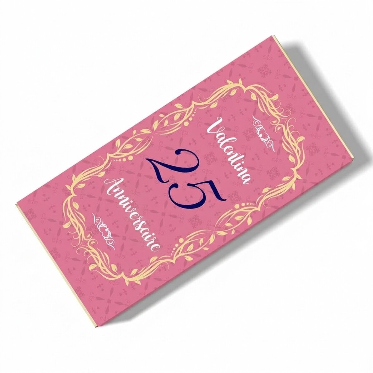 Chocolat personnalisé avec un message - Anniversaire