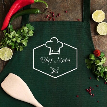 Tablier personnalisé avec texte - Chef