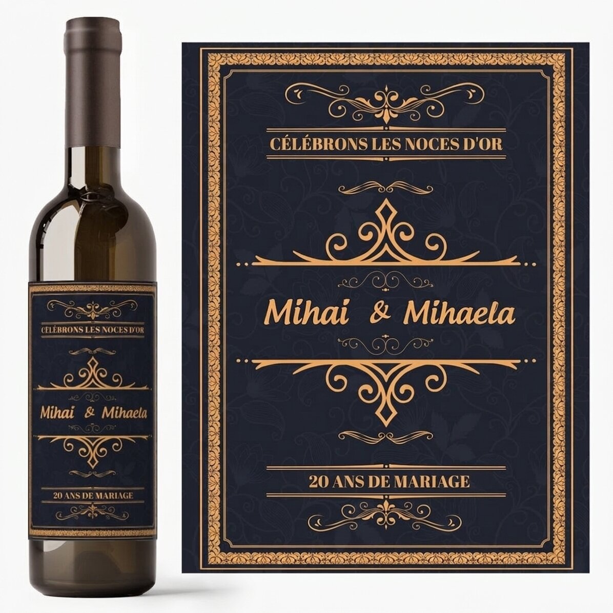 Vin personnalisé avec un message - Célébration
