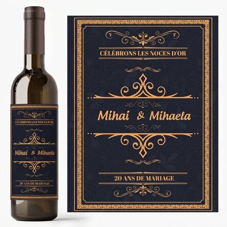 Vin personnalisé avec un message - Célébration
