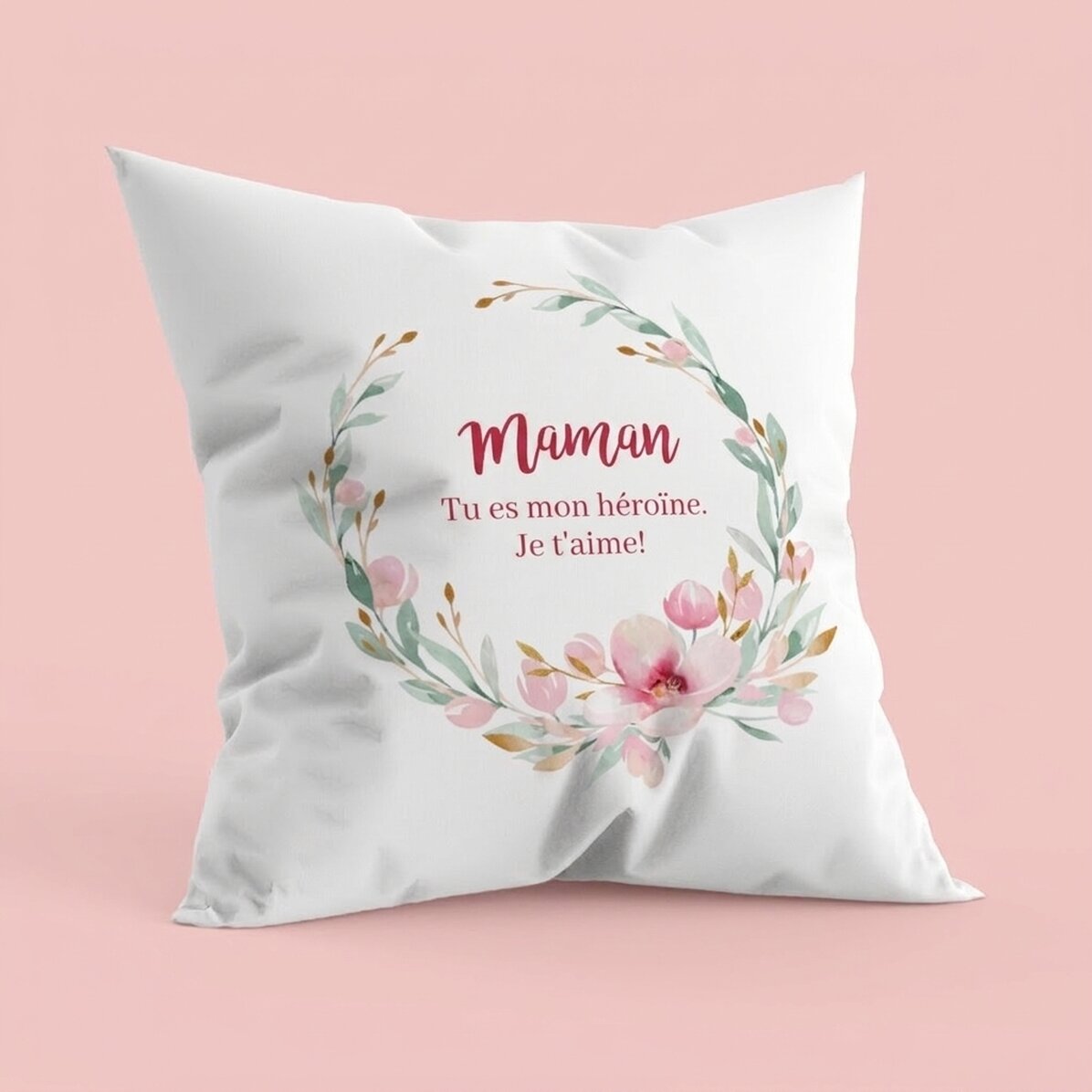 Coussin personnalisé avec inscription - Maman 2