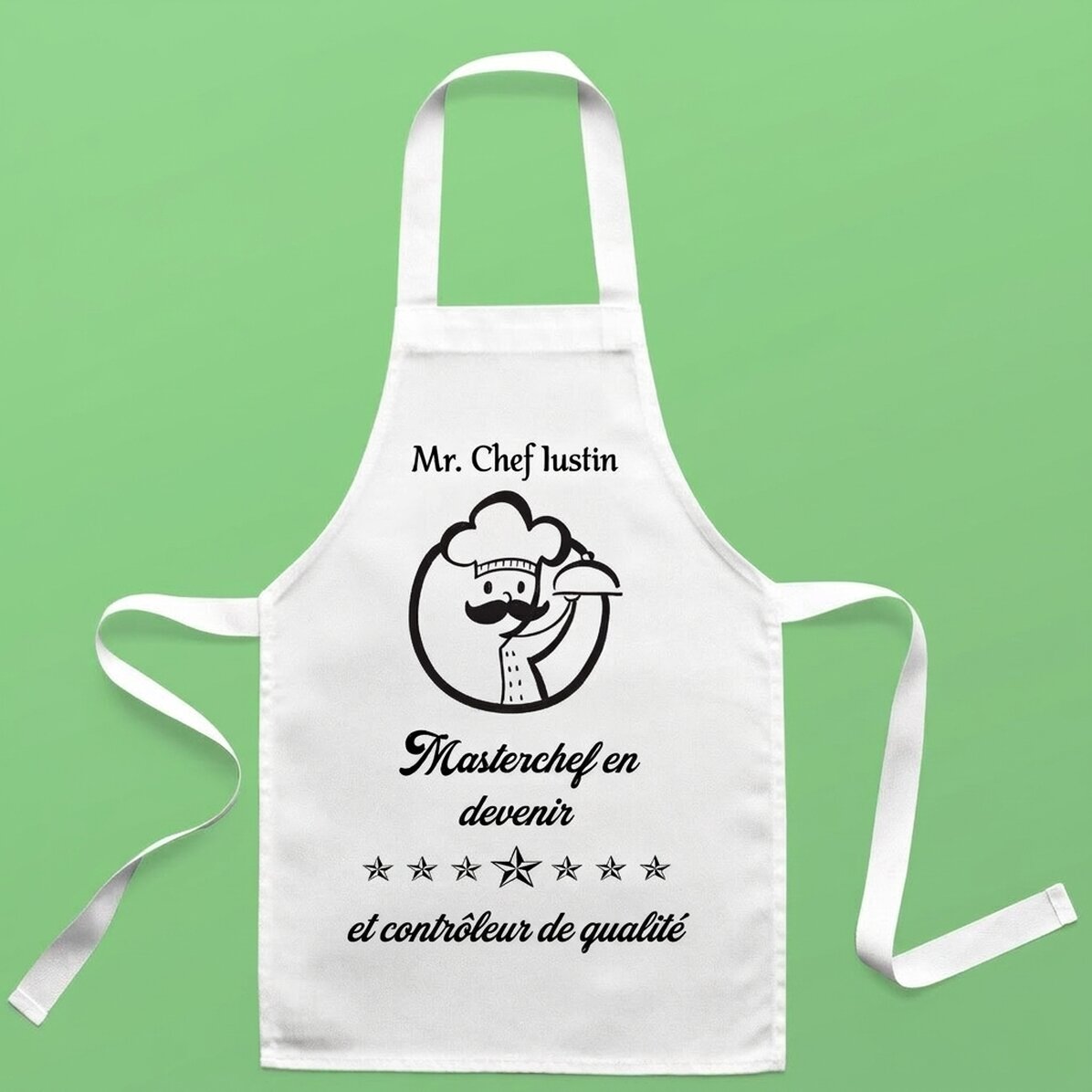 T-shirt personnalisé pour enfants avec inscription - Masterchef