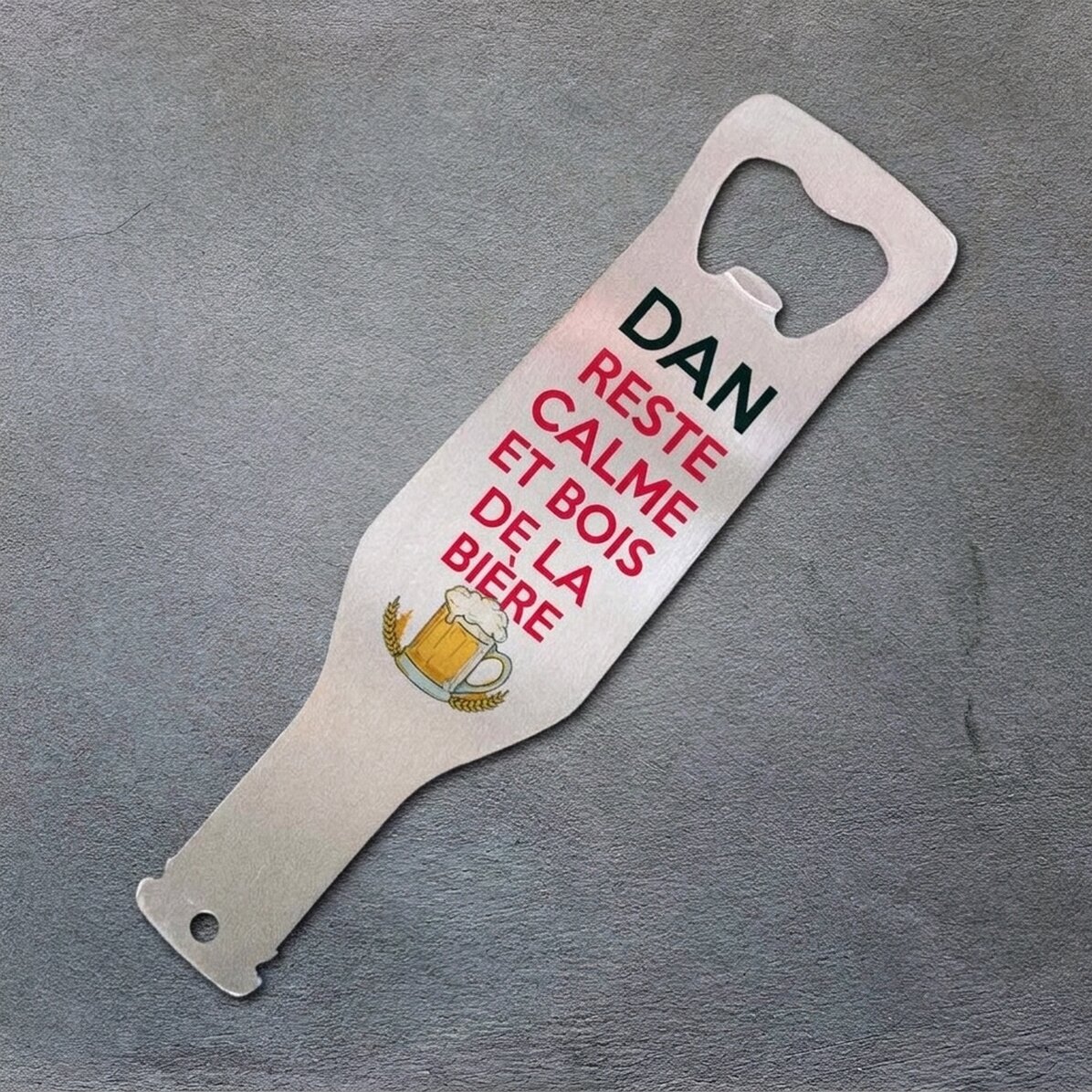 Ouvre-bouteille personnalisé - Keep calm and drink beer