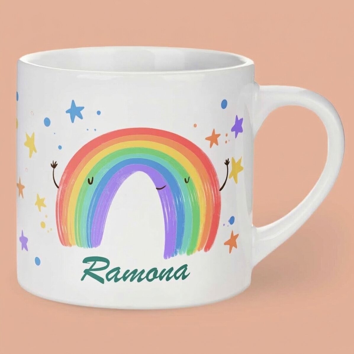 Gobelet personnalisé pour enfants avec inscription - Rainbow