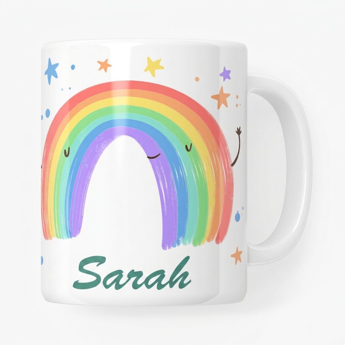 Tasse personnalisée avec texte - Rainbow