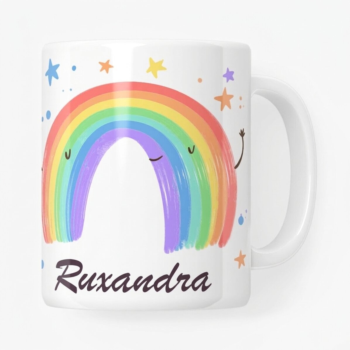 Tasse personnalisée avec texte - Rainbow