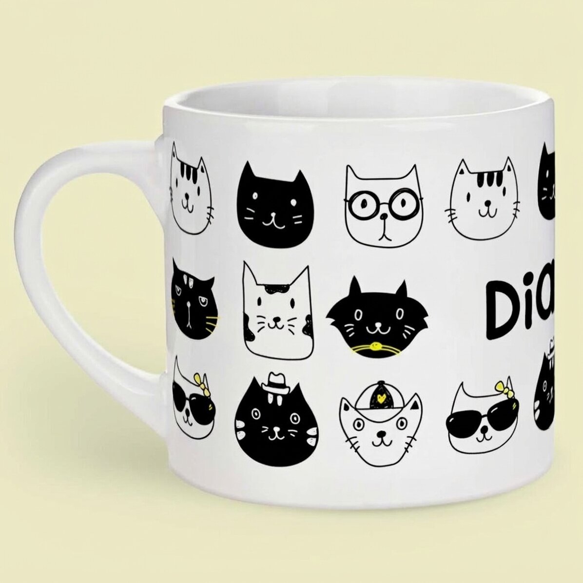 Tasse personnalisée pour enfants avec inscription - Cats