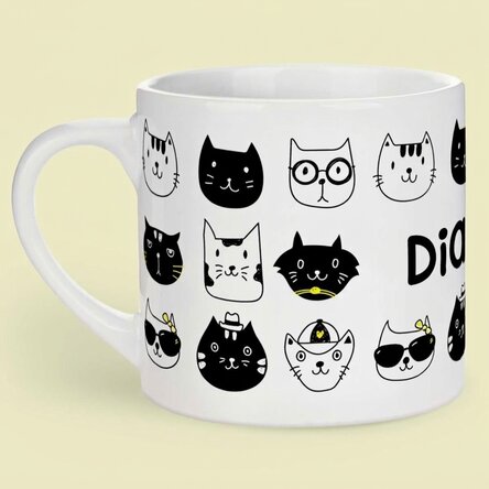 Tasse personnalisée pour enfants avec inscription - Cats