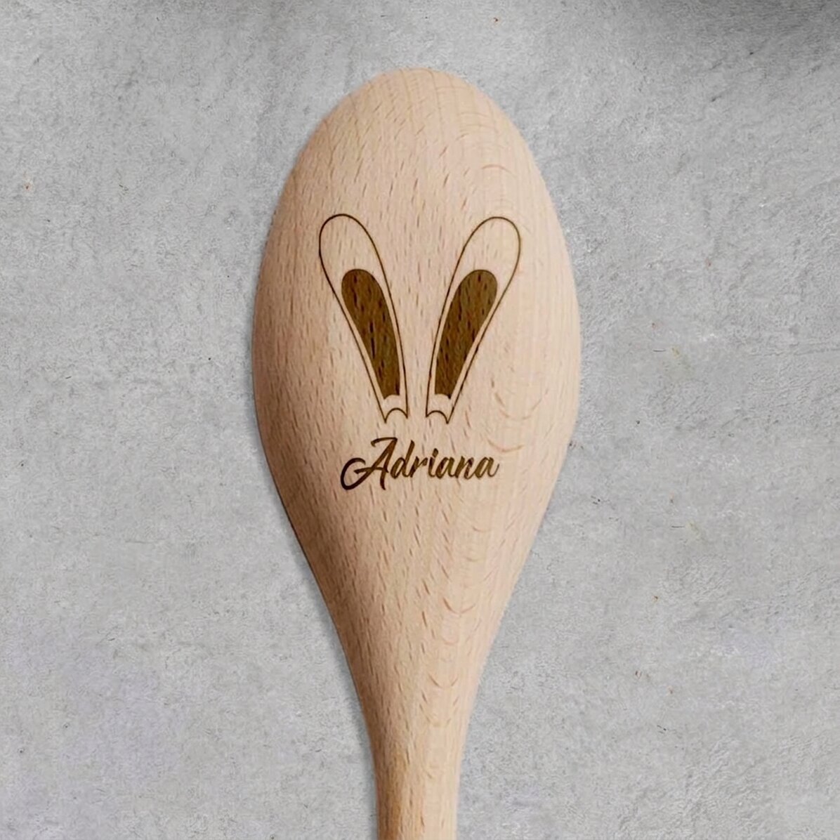 Cuillère en bois personnalisée - Rabbit ears