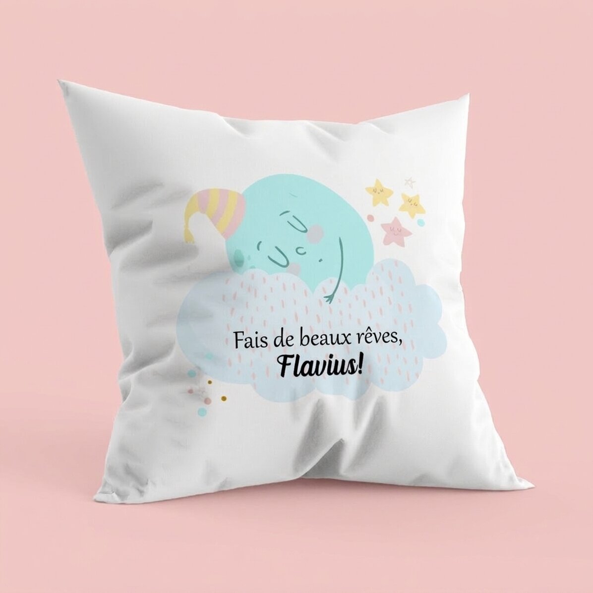 Oreiller personnalisé avec inscription - Sweet dreams