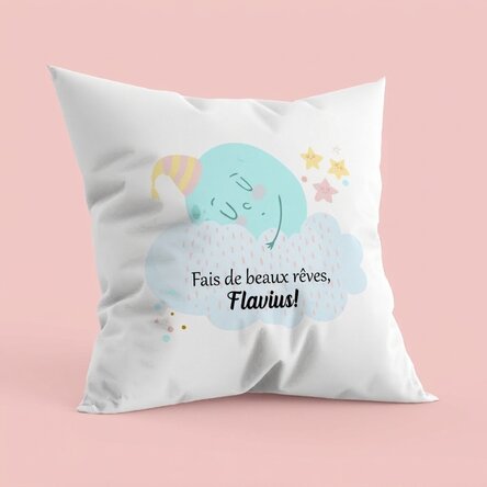 Oreiller personnalisé avec inscription - Sweet dreams