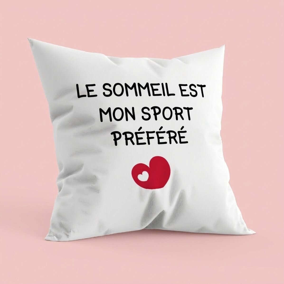 Oreiller personnalisé avec inscription - Sport préféré