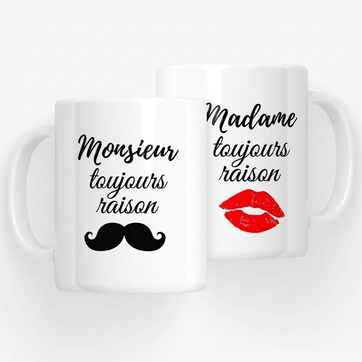 Tasses pour couple - Mr Right et Mrs Always Right