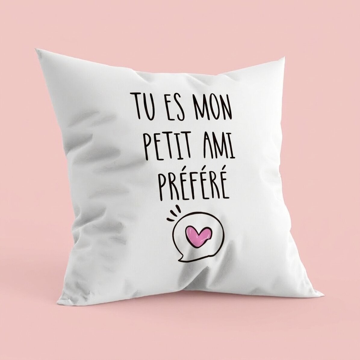 Coussin personnalisé avec inscription - « Favourite boyfriend »