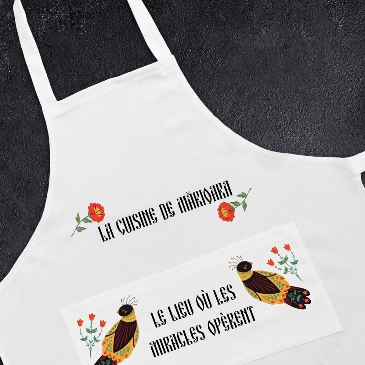 Assiette personnalisée avec texte - Merveilles en cuisine