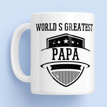 Tasse personnalisée avec inscription - « Greatest Dad »