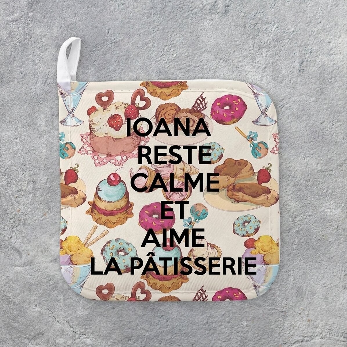 Sous-verre personnalisé pour casserole chaude avec inscription - Keep Calm