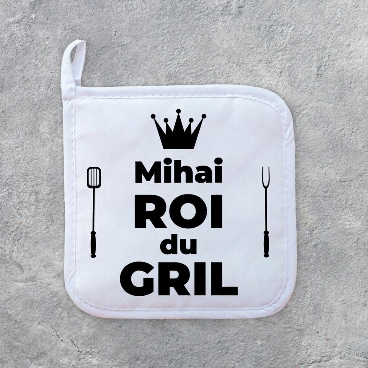 Support pour casserole chaude personnalisé avec inscription - King of the Grill