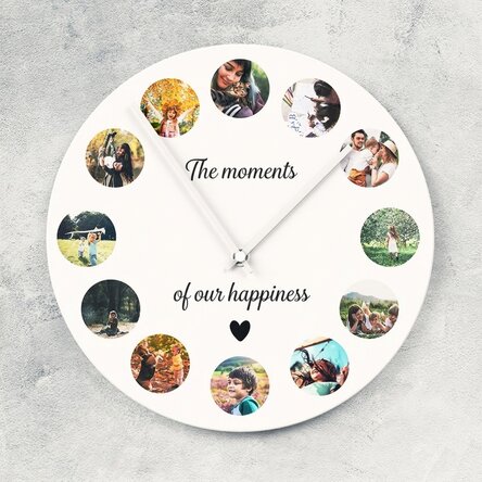 Montre personnalisée avec 12 photos - Nos moments