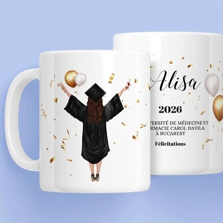 Tasse personnalisée - Diplôme
