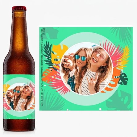 Bière personnalisée avec photo - Été haut en couleur