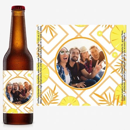 Personalised beer with photo - Enjoy the summer