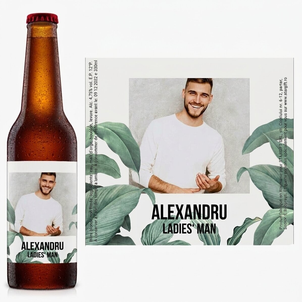 Bière personnalisée avec photo et texte - Folliage