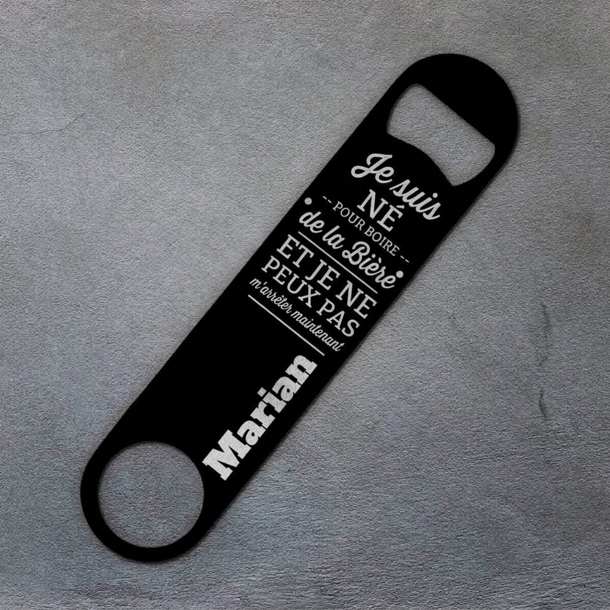 Ouvre-bouteille personnalisé avec inscription - « Born to drink beer »