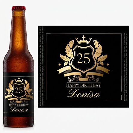 Bière personnalisée avec un texte - Royalty